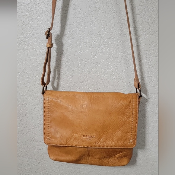 margot Handbags - Margot Camel 100% Leather  Bag
